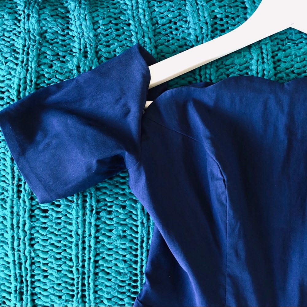 Belle Poque Vintage Style Scalloped Swing Dress S - Picture 2 of 4